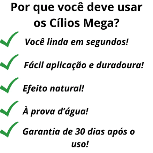 Cílios MEGA - EXTENSÃO EM CASA + FÁCIL APLICAÇÃO E ALTO COLÁVEL + BRINDE EXCLUSIVO - Minha loja