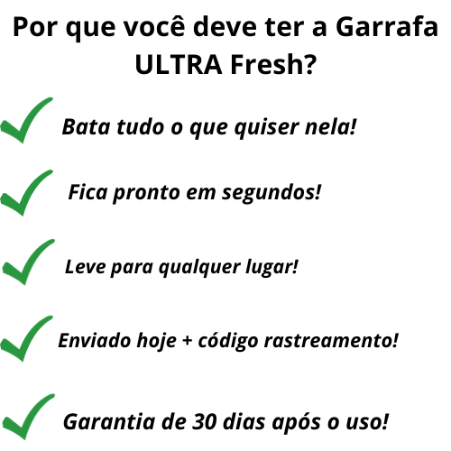 Garrafa ULTRA Mixer Portátil - BATA O QUE QUISER + BRINDE EXCLUSIVO - Mix Baratinho