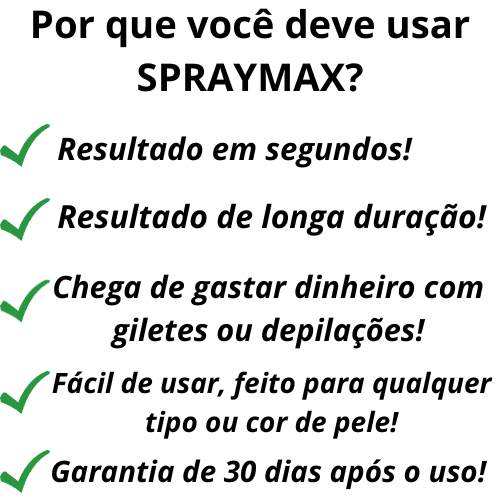 Spray MAXULTRA - XÔ PELOS EM SEGUNDOS + AÇÃO DURADOURA + BRINDE EXCLUSIVO - Minha loja